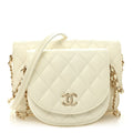 Chanel Lambskin Quilted Side Packs White