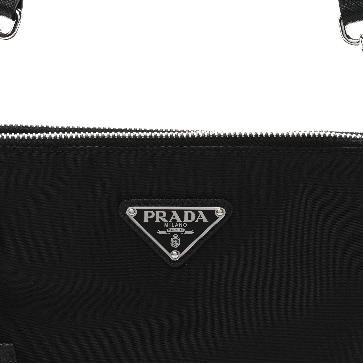 Prada Re-Nylon Saffiano Re-Edition 2000 Double Zip Crossbody Bag Black