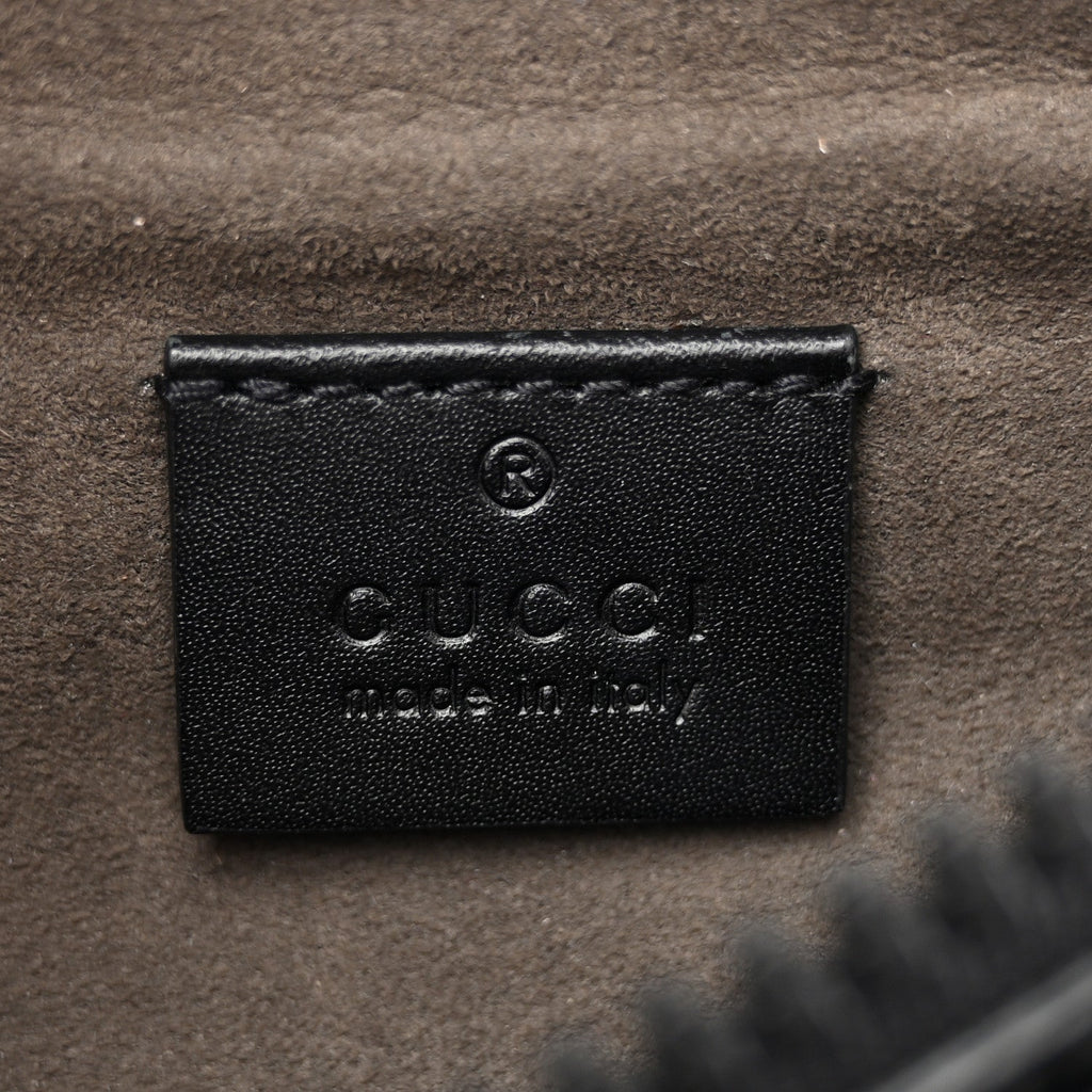 Gucci GG Supreme Monogram Belt Bag Black