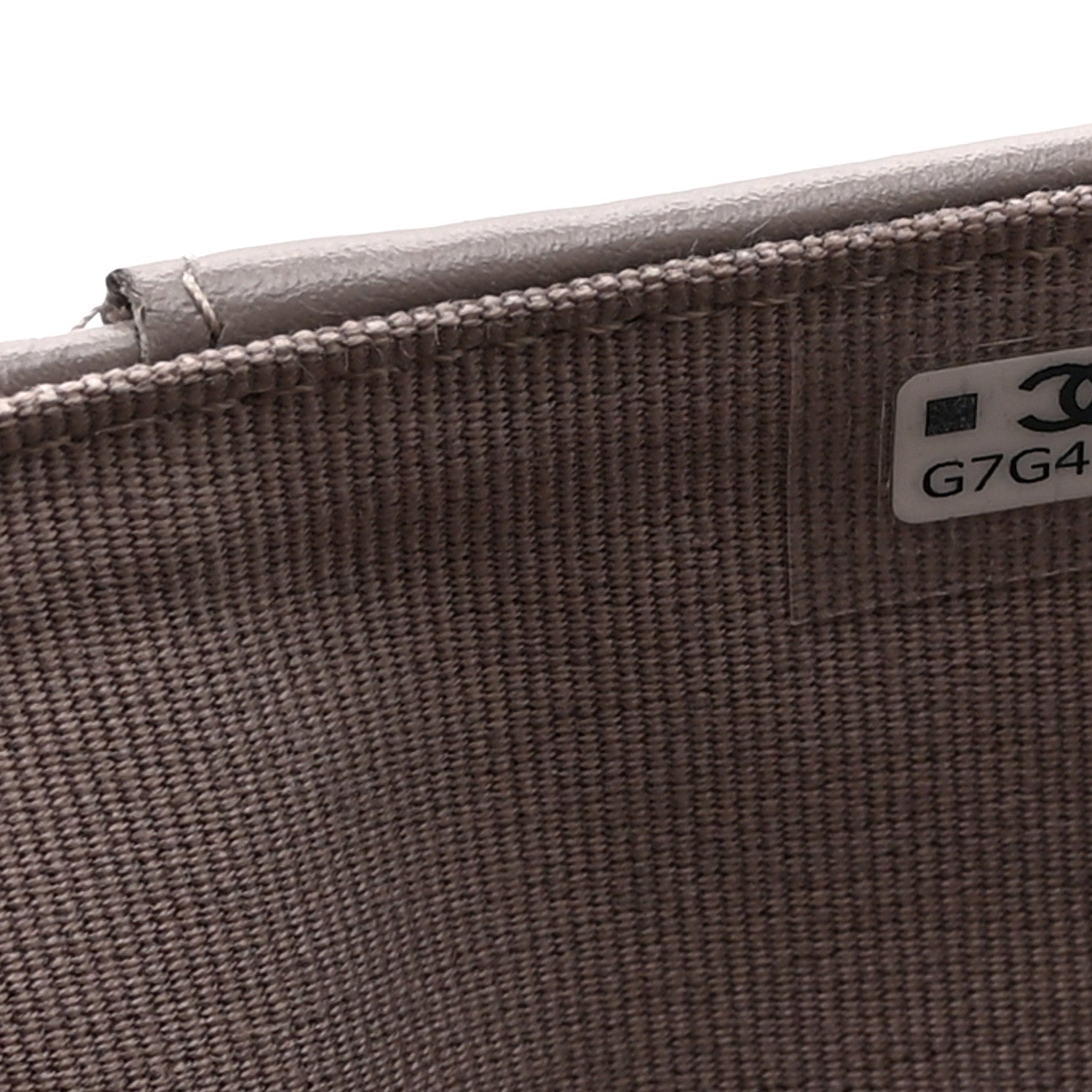 Caviar Quilted Passport Holder Grey