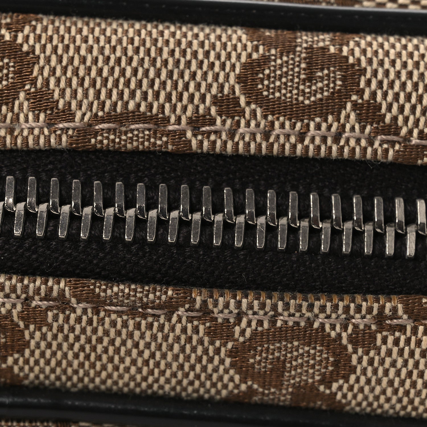 Gucci Monogram Belt Bag Dark Brown