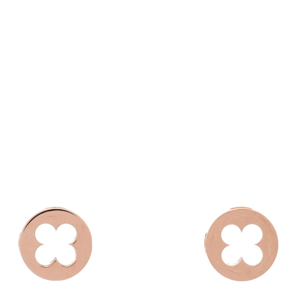 Louis Vuitton 18K Pink Gold Empreinte Ear Studs Earrings