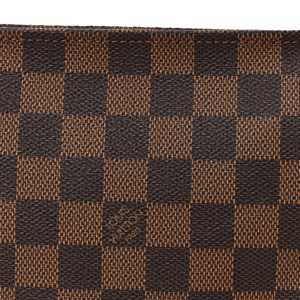 Louis Vuitton Damier Ebene Trousse Make Up Bag Pochette