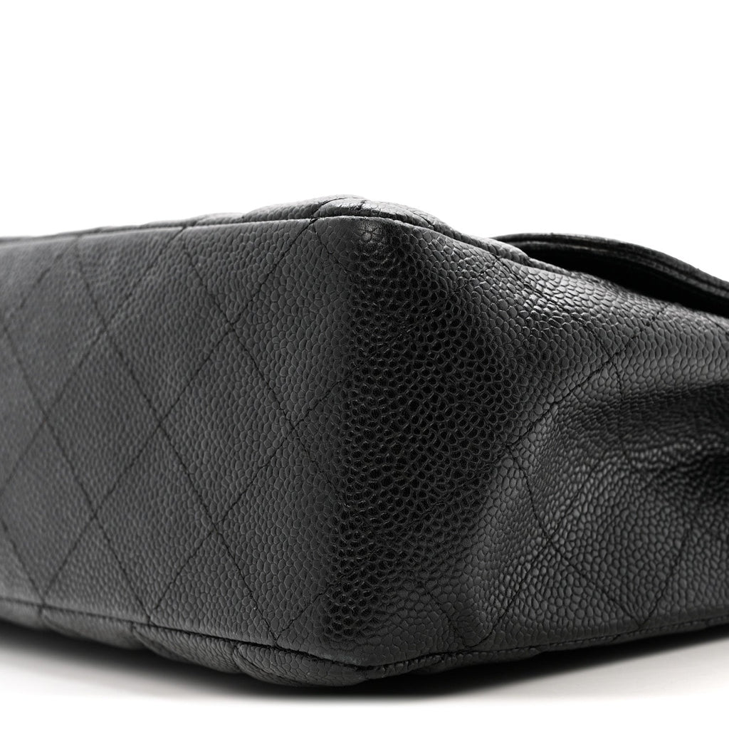 Chanel Caviar Quilted Jumbo Single Flap Black