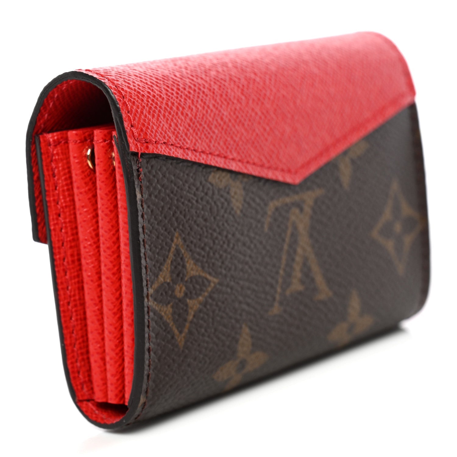 Louis Vuitton Monogram Sarah Multicartes Coquelicot