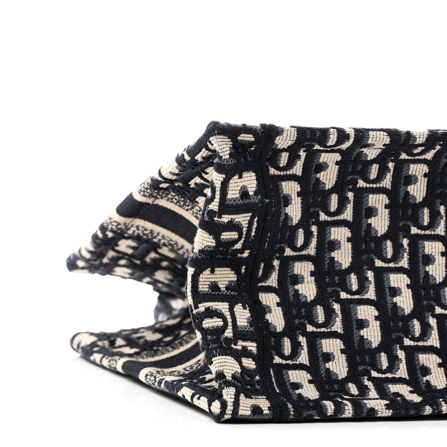 Christian Dior Oblique Small Book Tote Blue Multicolor
