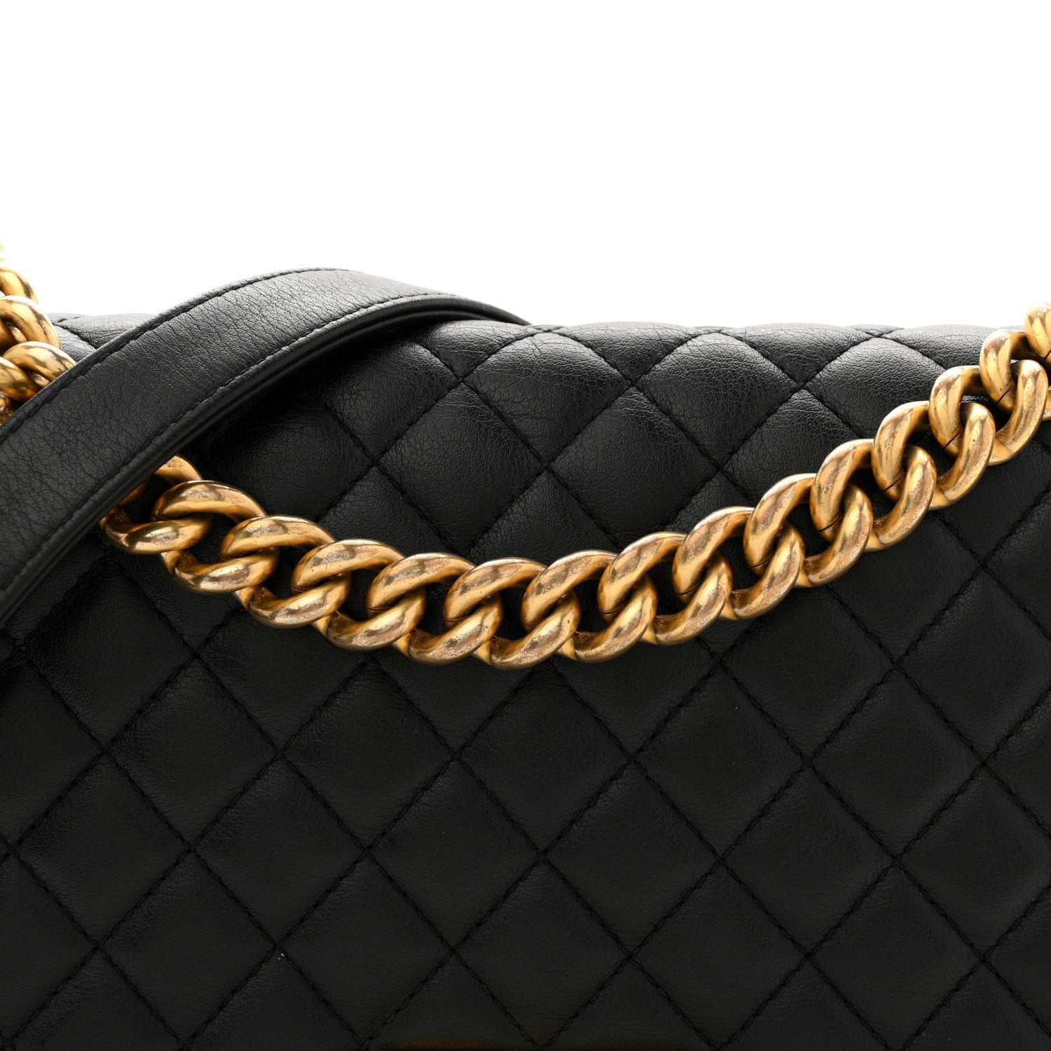 Chanel Calfskin Quilted Medium Boy Flap Black