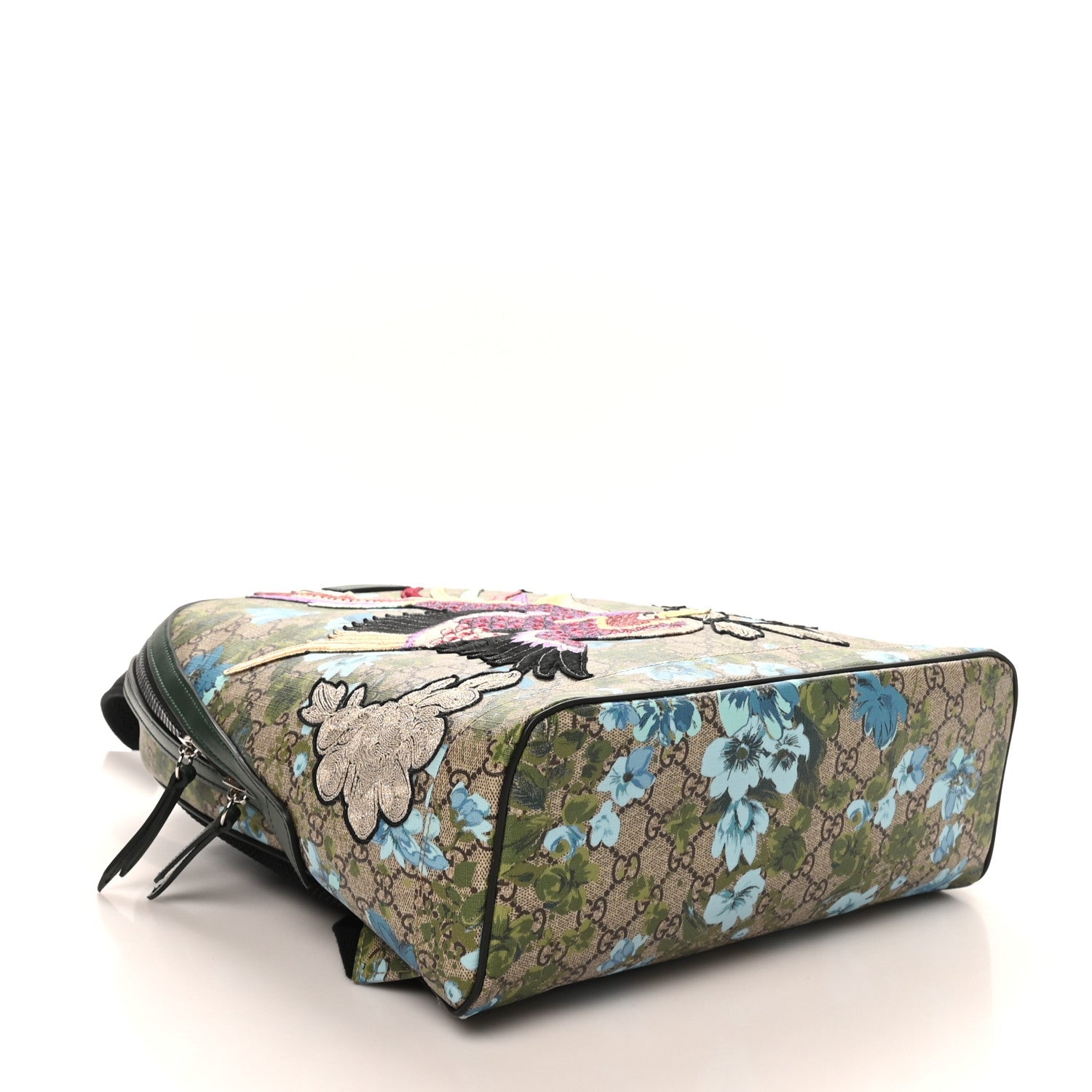 Gucci GG Supreme Monogram Blooms Bird Embroidered Dome Backpack