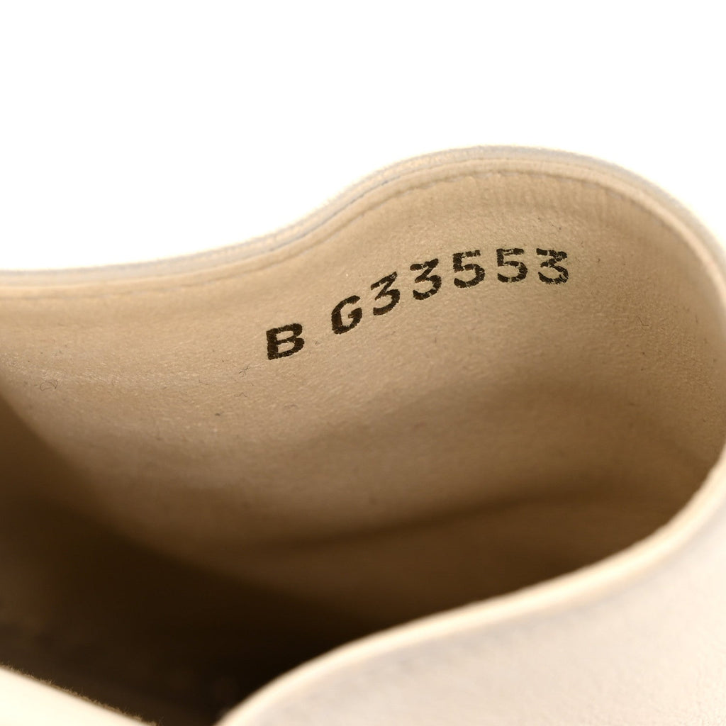 Iridescent Goatskin CC Espadrille Mules 39 Ivory Black
