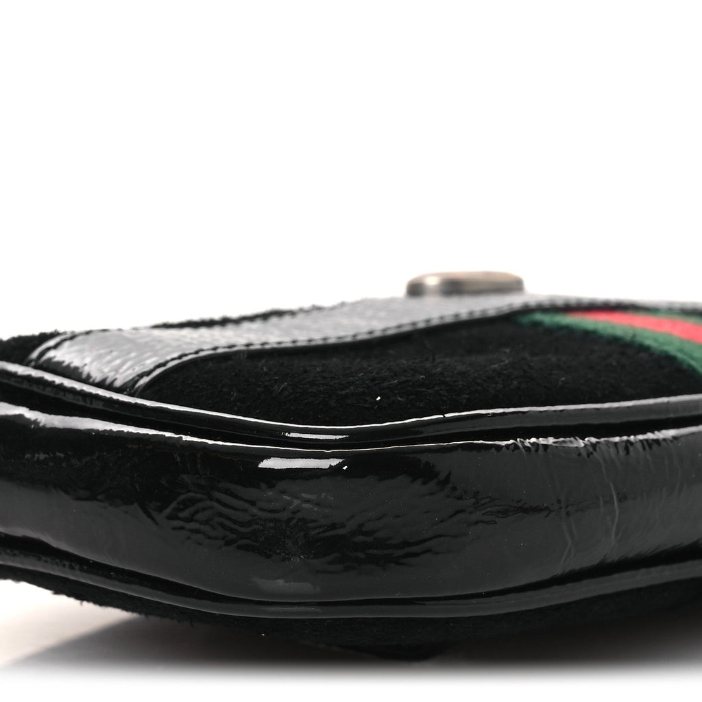 Gucci Suede Patent Ophidia Belted iPhone Case 85 34 Black