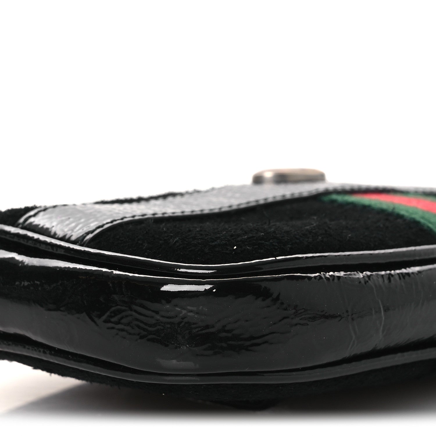 Gucci Suede Patent Ophidia Belted iPhone Case 85 34 Black