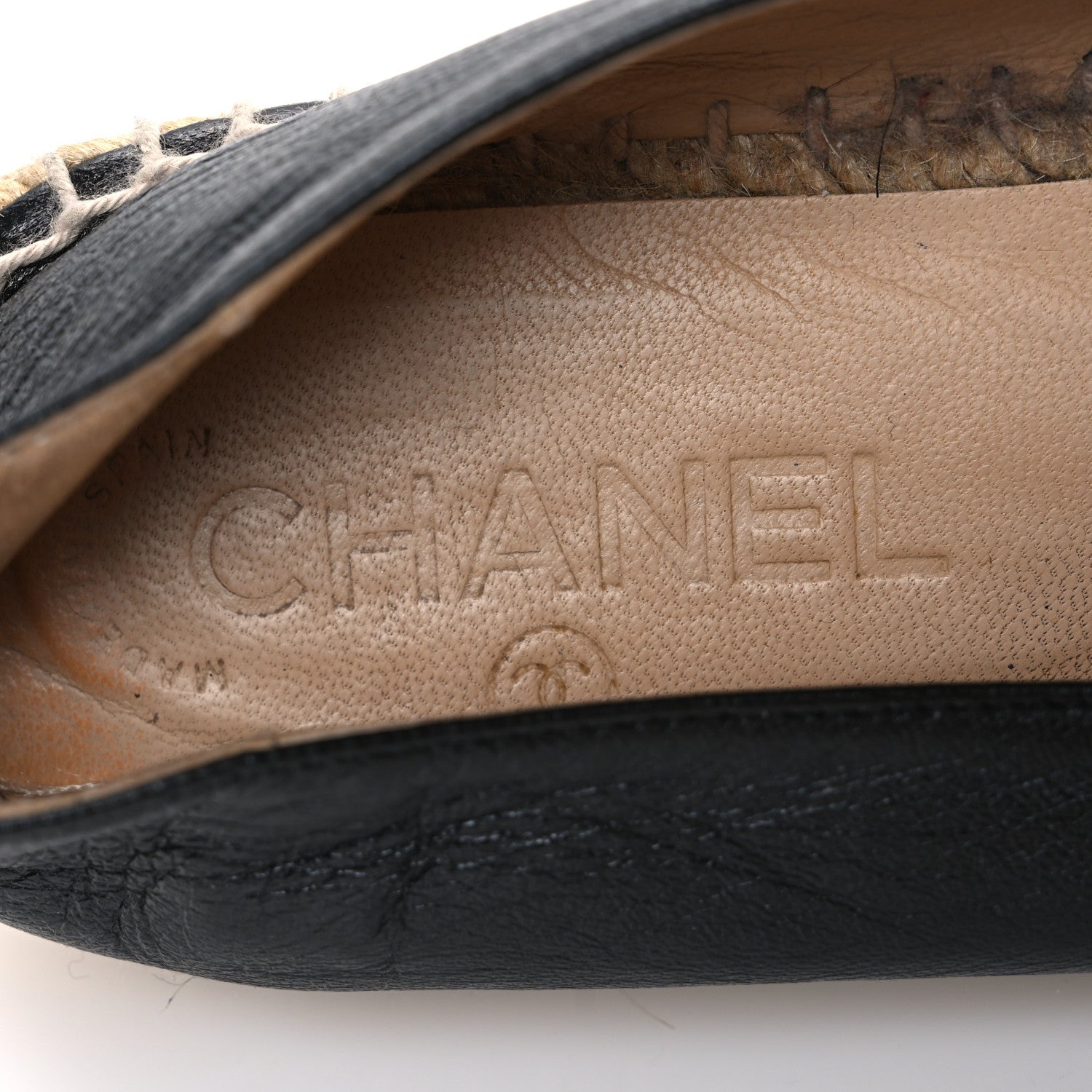 Lambskin CC Espadrilles 36 Black