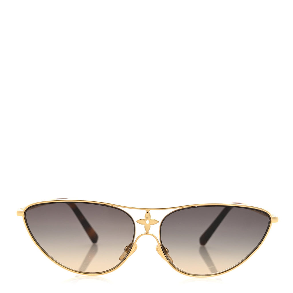 Louis Vuitton Metal LV Star Cat Eye Sunglasses Z1867U Gold