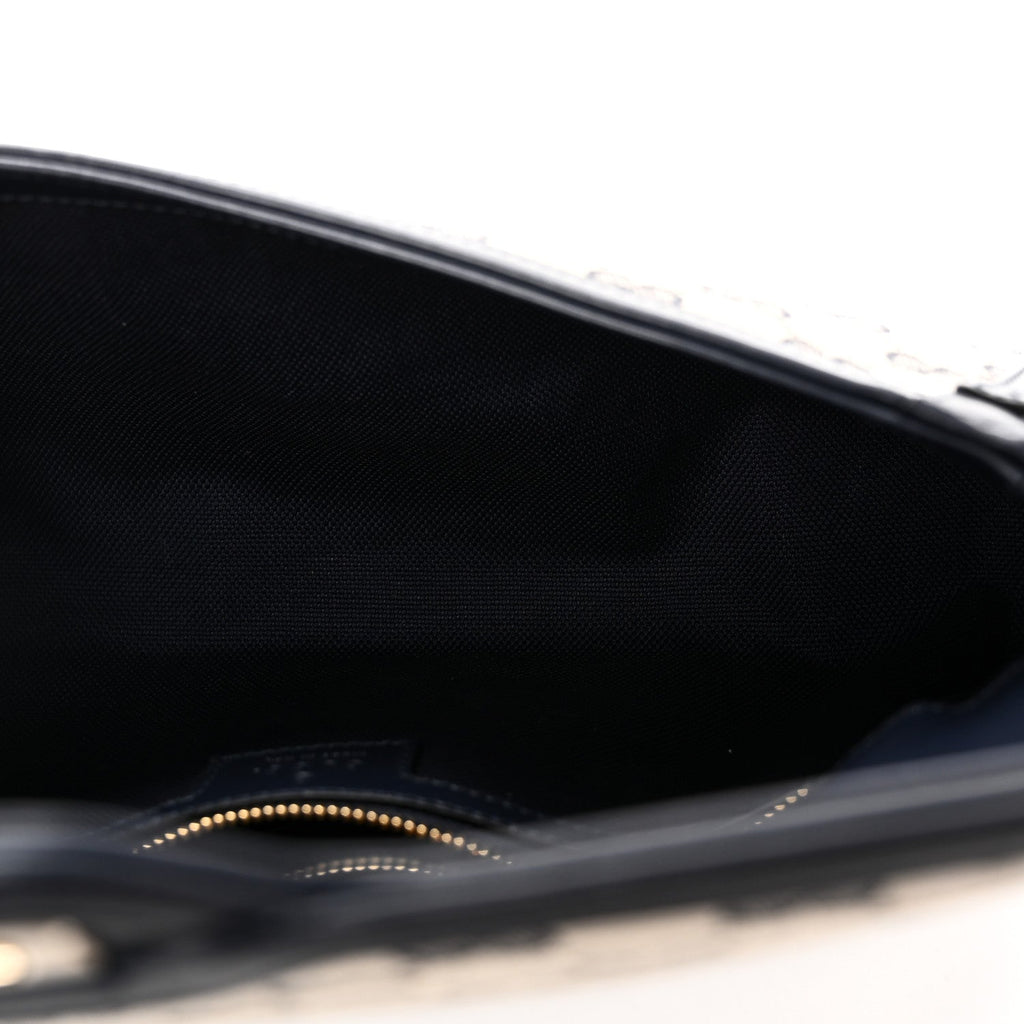 Gucci GG Monogram Small Luce Shoulder Bag Beige Blue