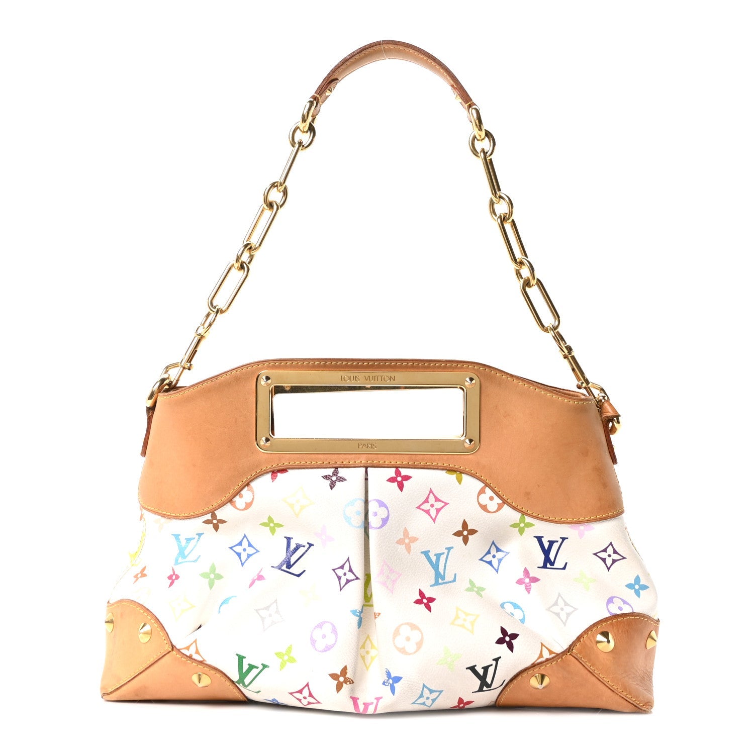 Louis Vuitton Monogram Multicolor Judy MM White