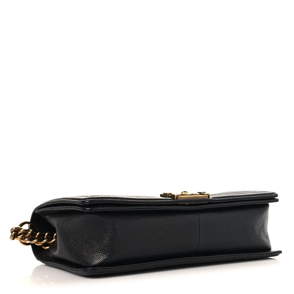 Chanel Caviar Quilted New Medium Boy Flap Black
