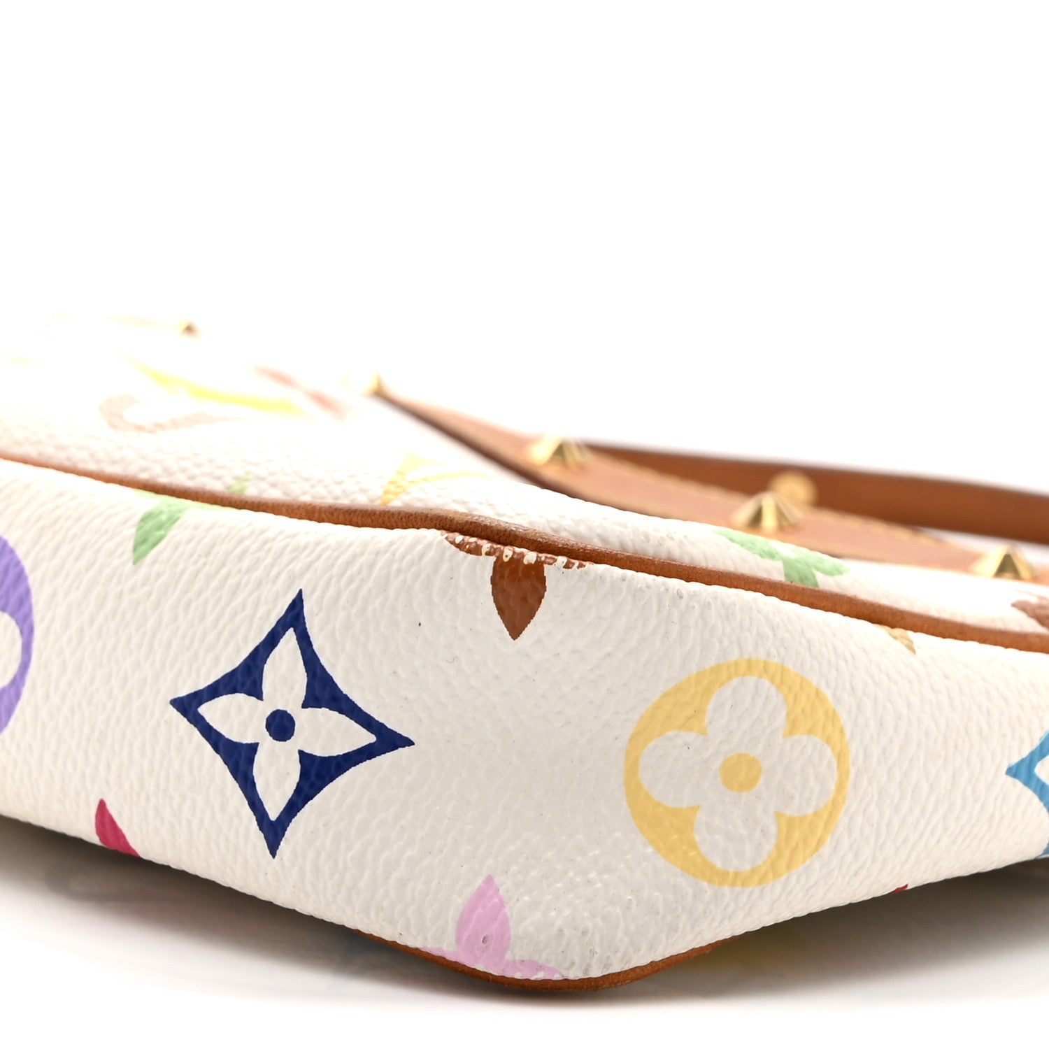 Louis Vuitton Monogram Multicolor Pochette Accessories White