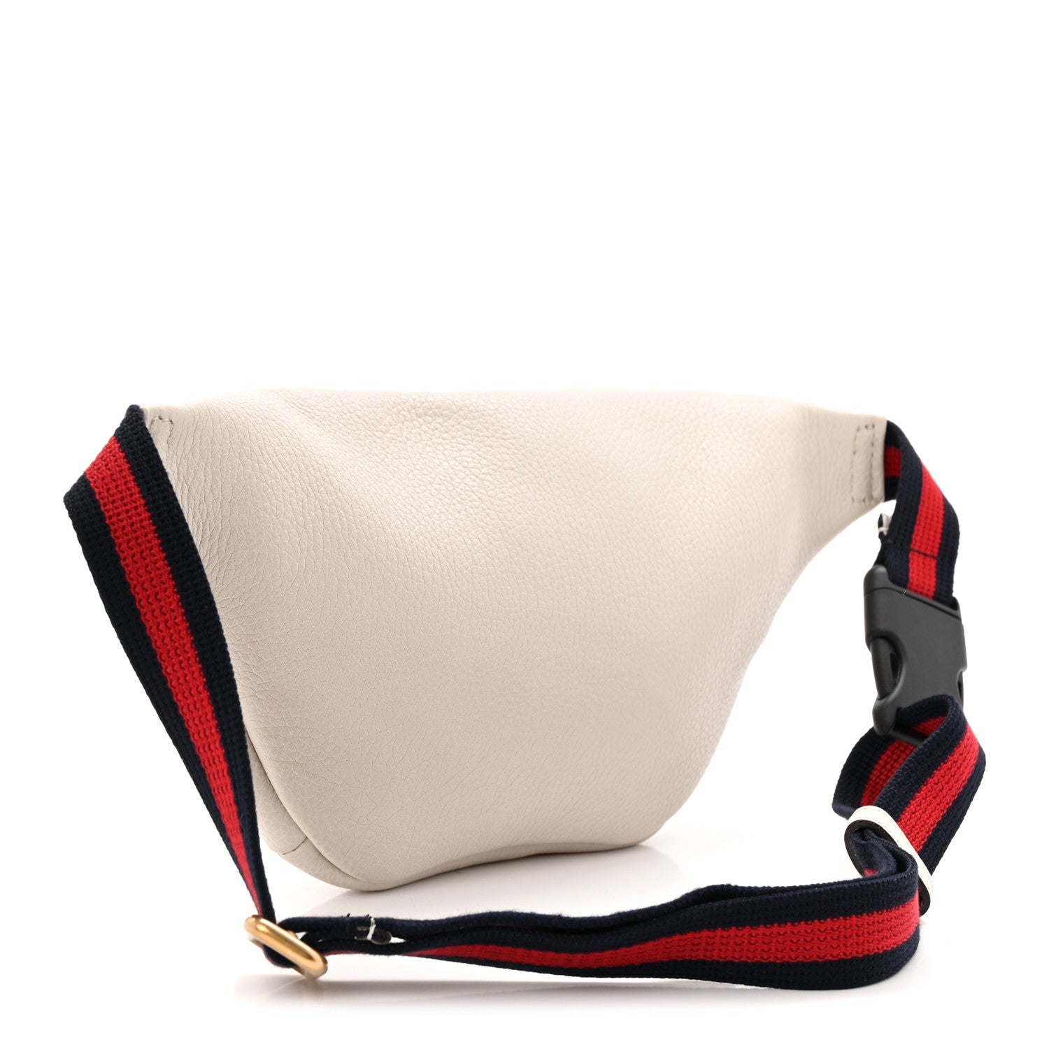 Gucci Grained Calfskin Small Logo Belt Bag White