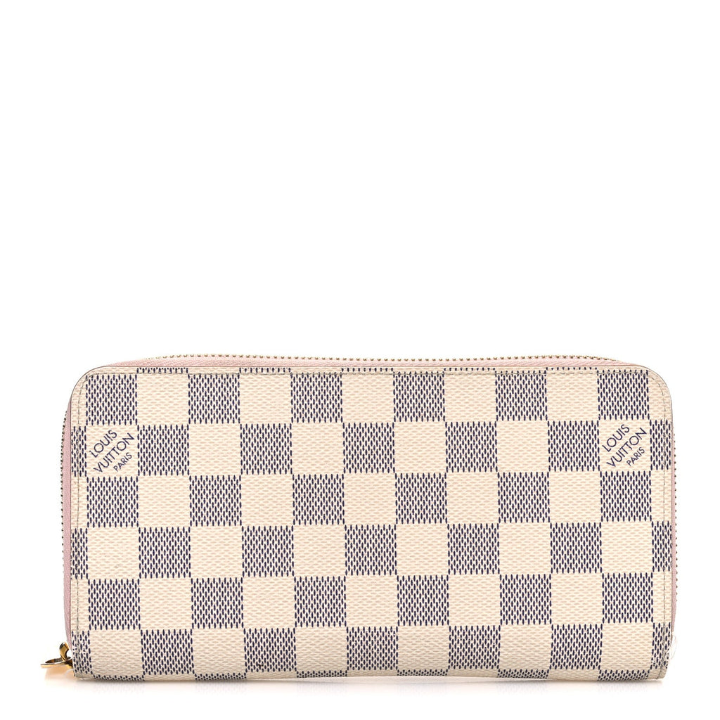 Louis Vuitton Damier Azur Zippy Wallet Rose Ballerine