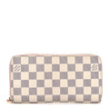 Louis Vuitton Damier Azur Zippy Wallet Rose Ballerine