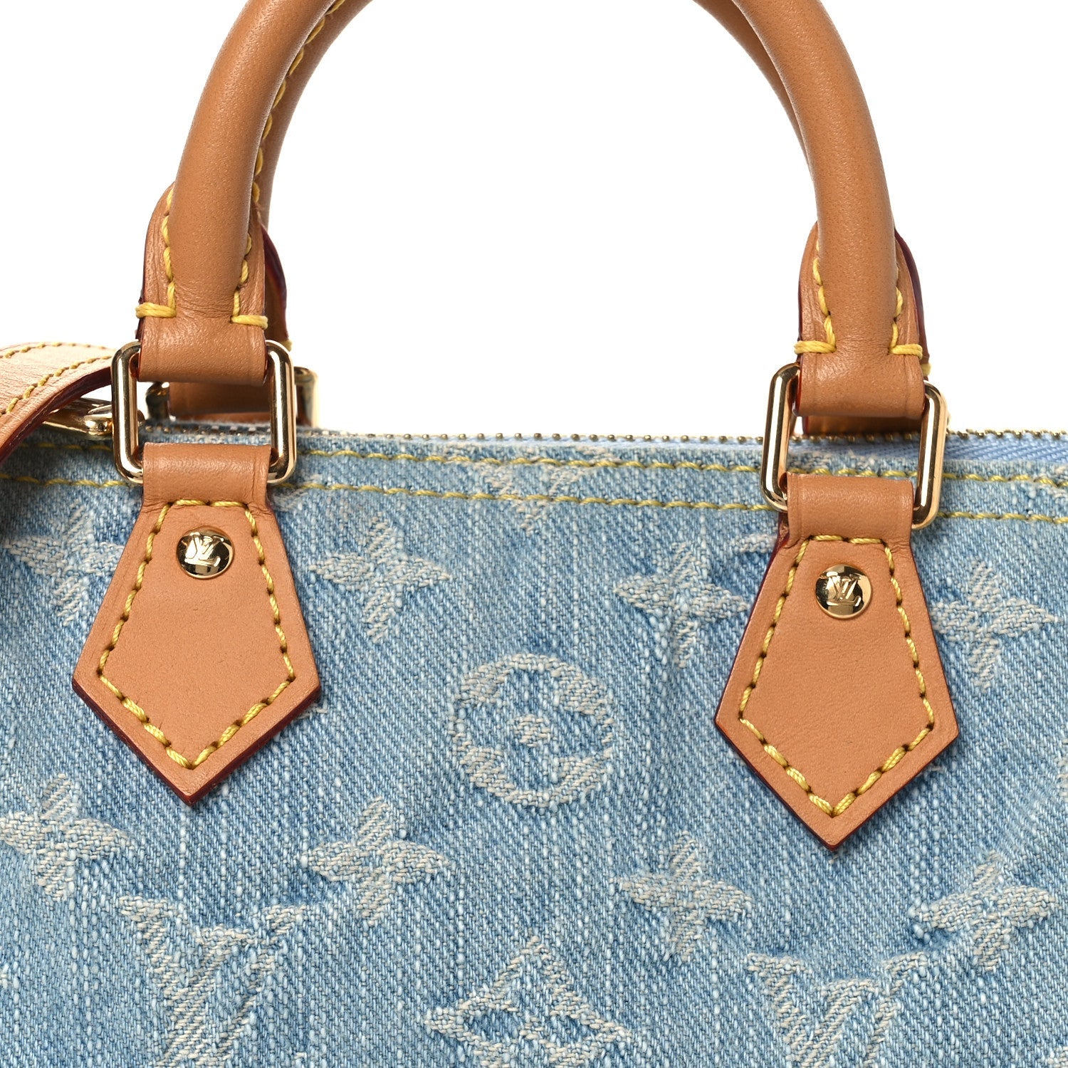 Louis Vuitton Monogram Denim Nano Speedy Sky Blue