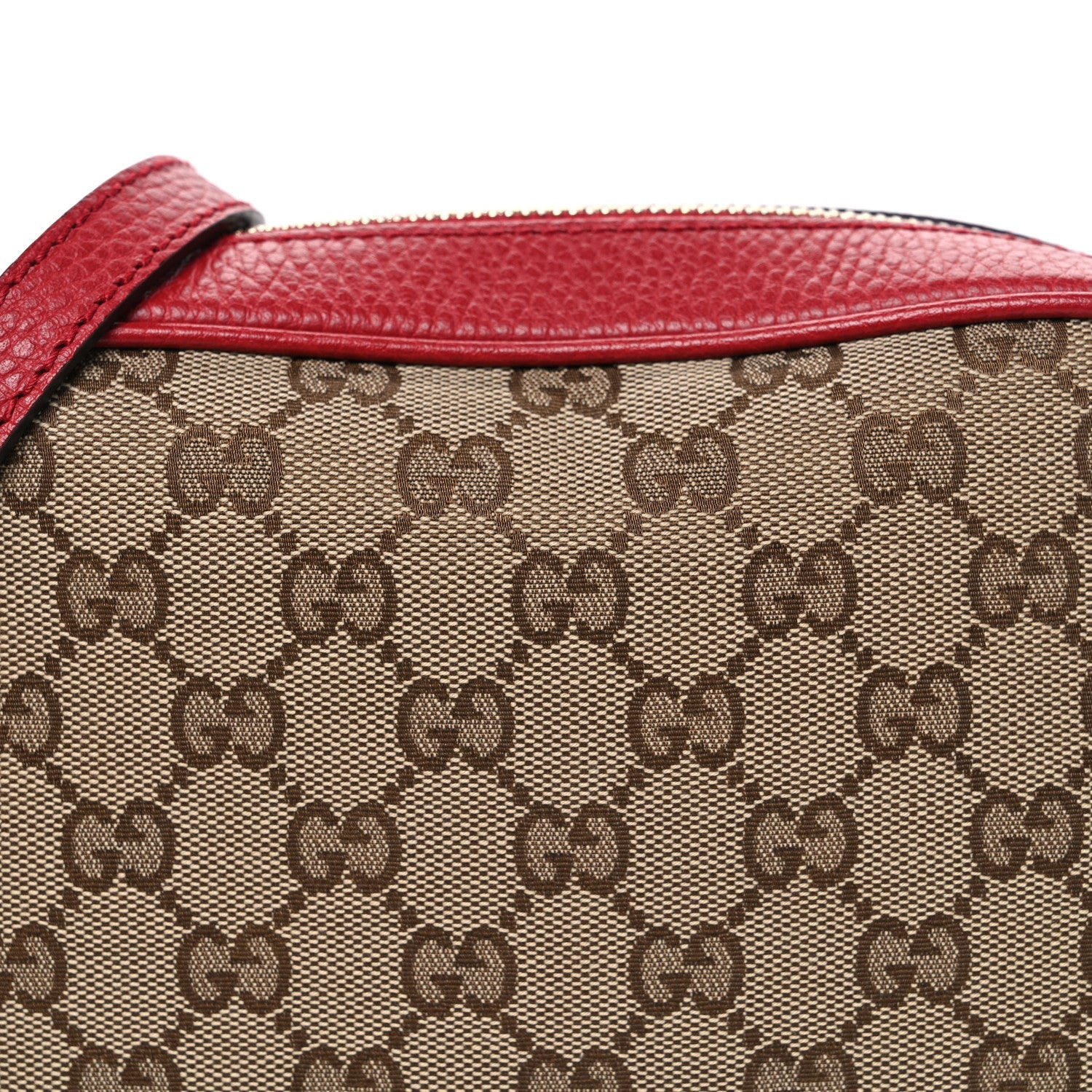 Gucci Monogram Mini Bree Messenger Bag Red
