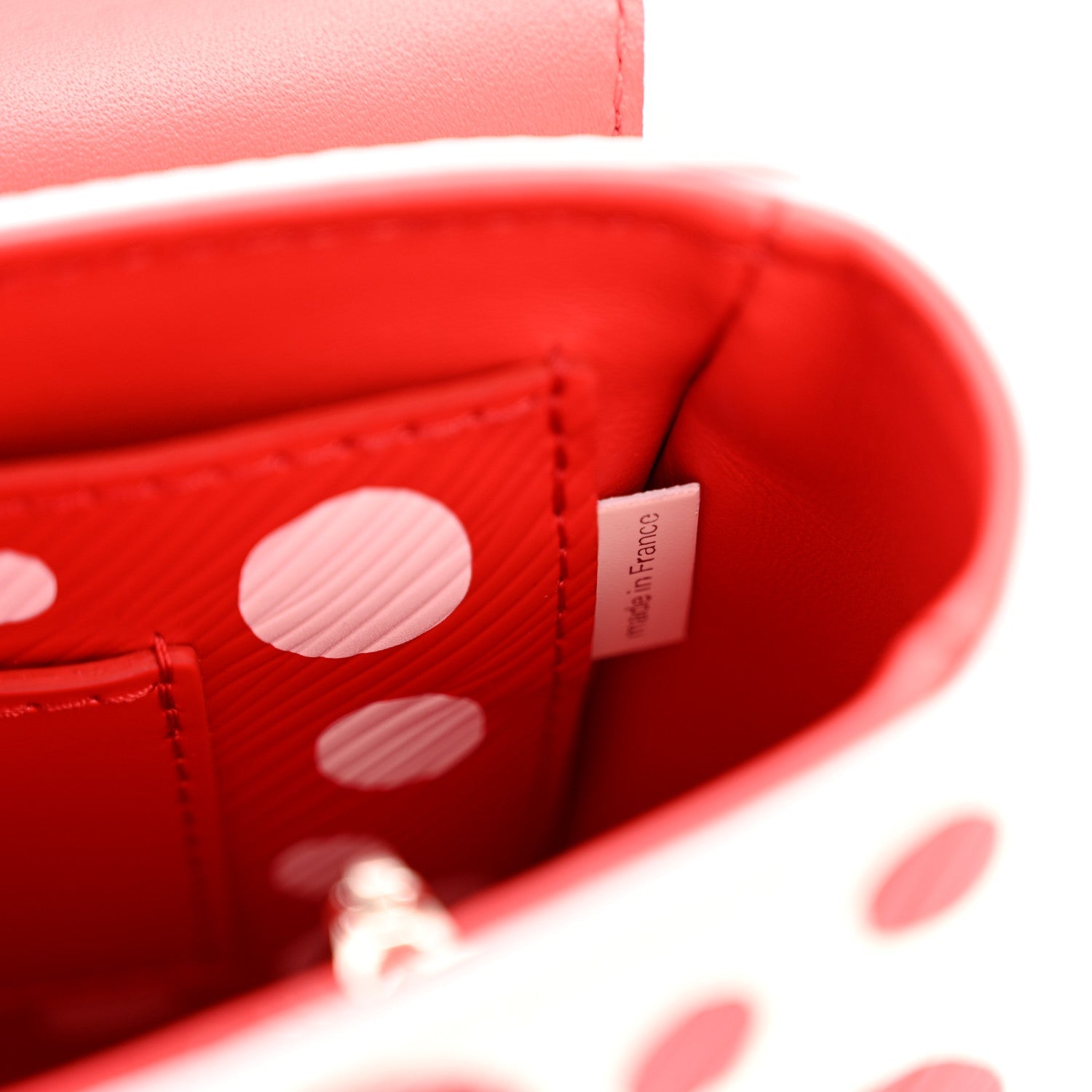 Louis Vuitton LV X YK Epi Infinity Dots Twist Shoulder Bag PM White Red