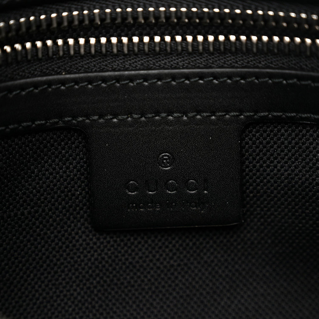 Gucci Soft GG Supreme Monogram Web Belt Bag Black Grey