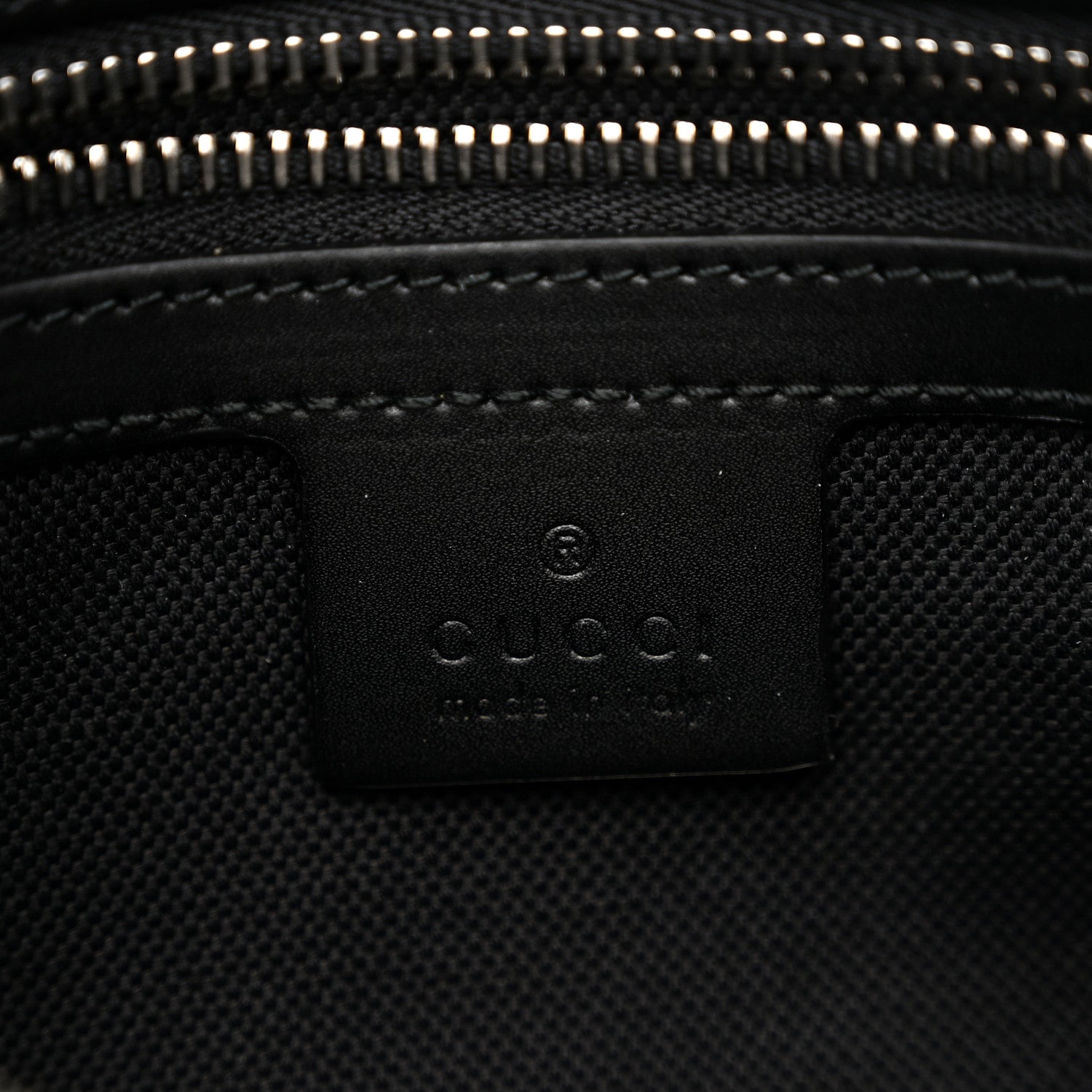 Gucci Soft GG Supreme Monogram Web Belt Bag Black Grey