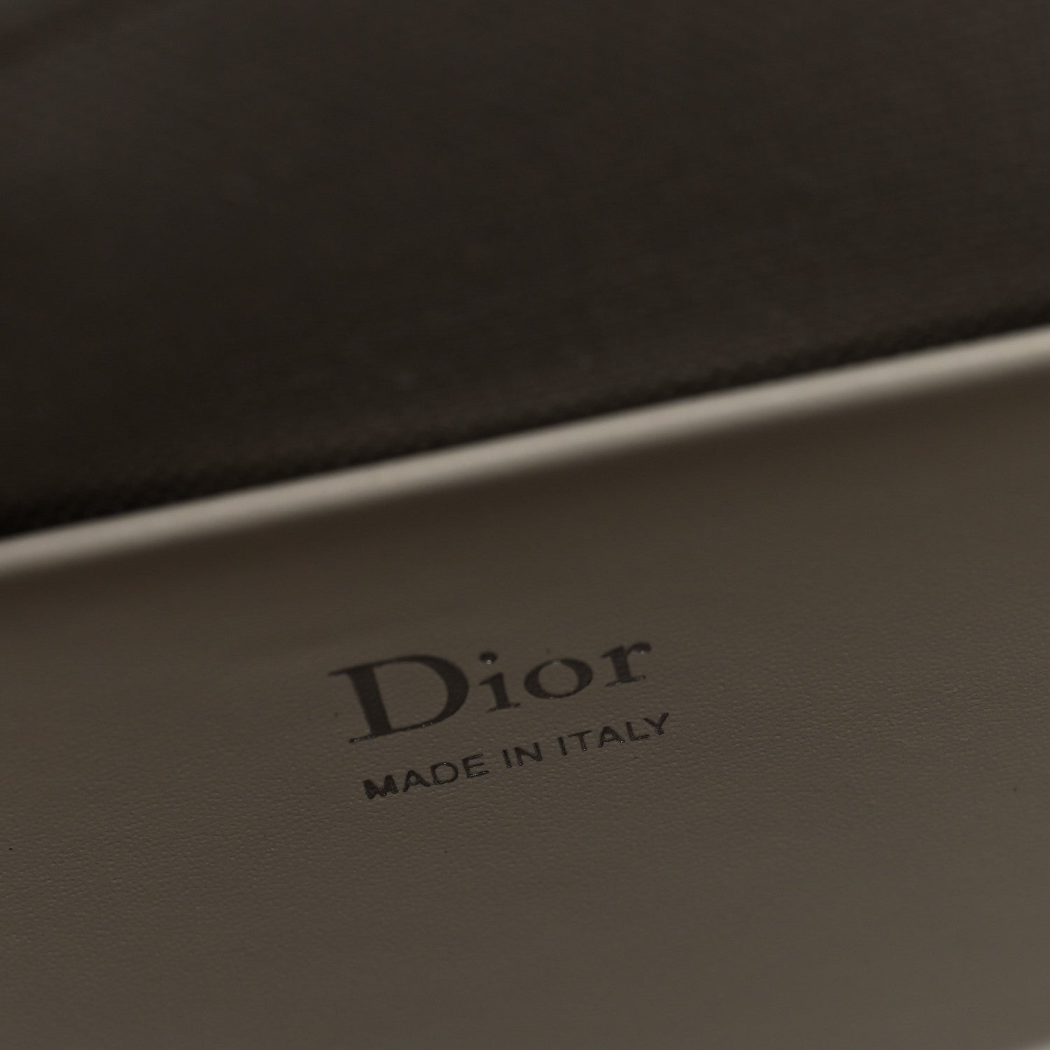 Christian Dior Oblique Mini Saddle Bag With Strap Latte Grey