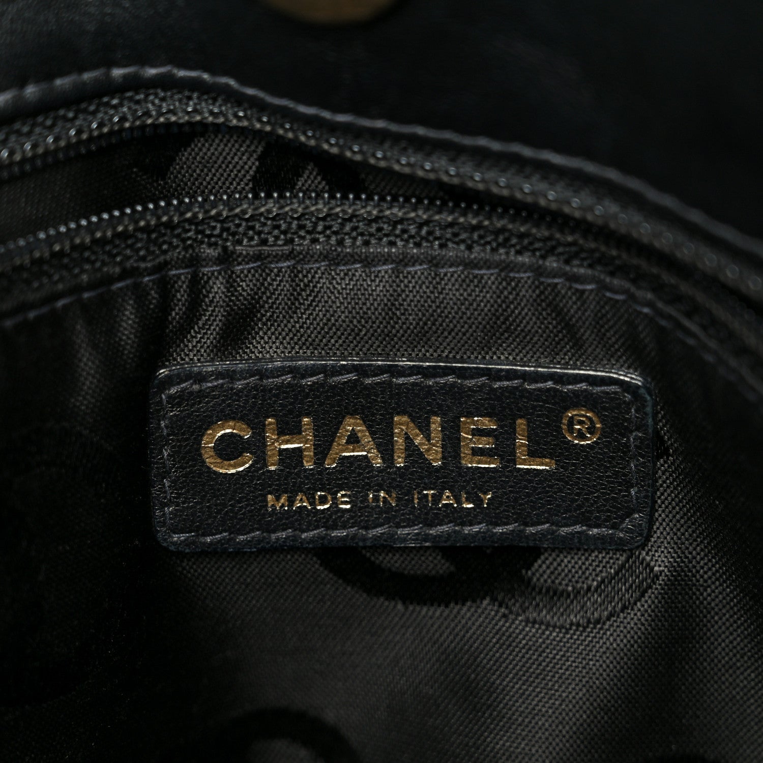 Chanel Calfskin Wild Stitch Tote Black