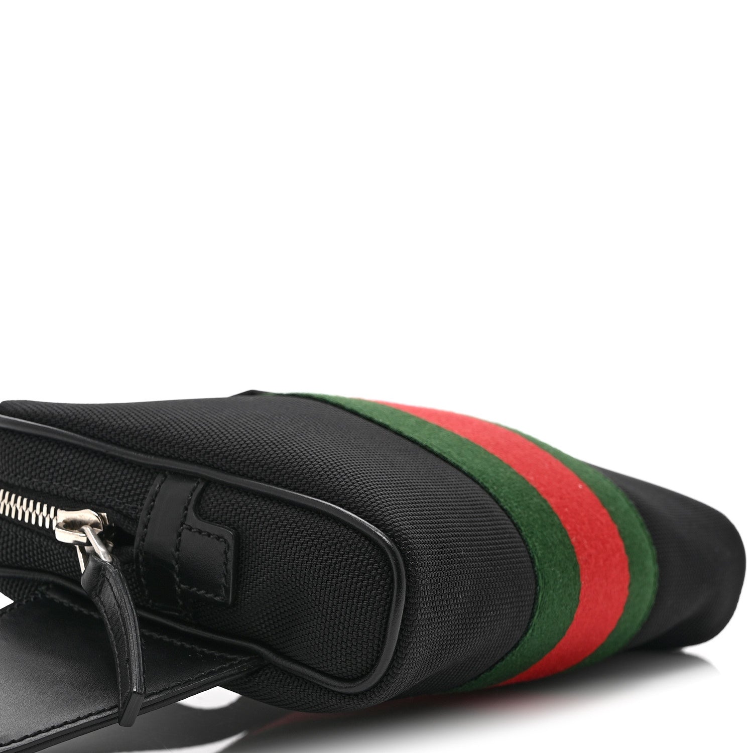 Gucci Canvas Web Slim Belt Bag Black