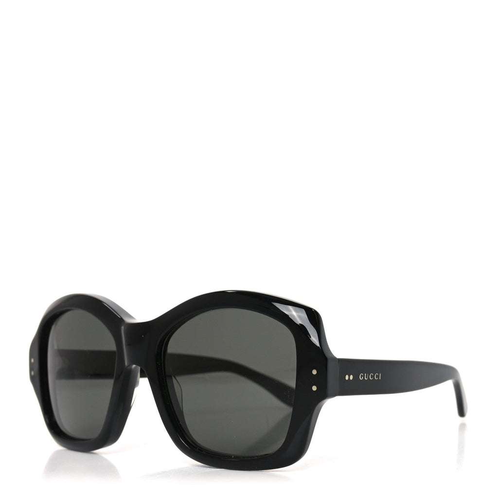 Gucci Acetate Rectangle Frame Sunglasses GG0624S Black
