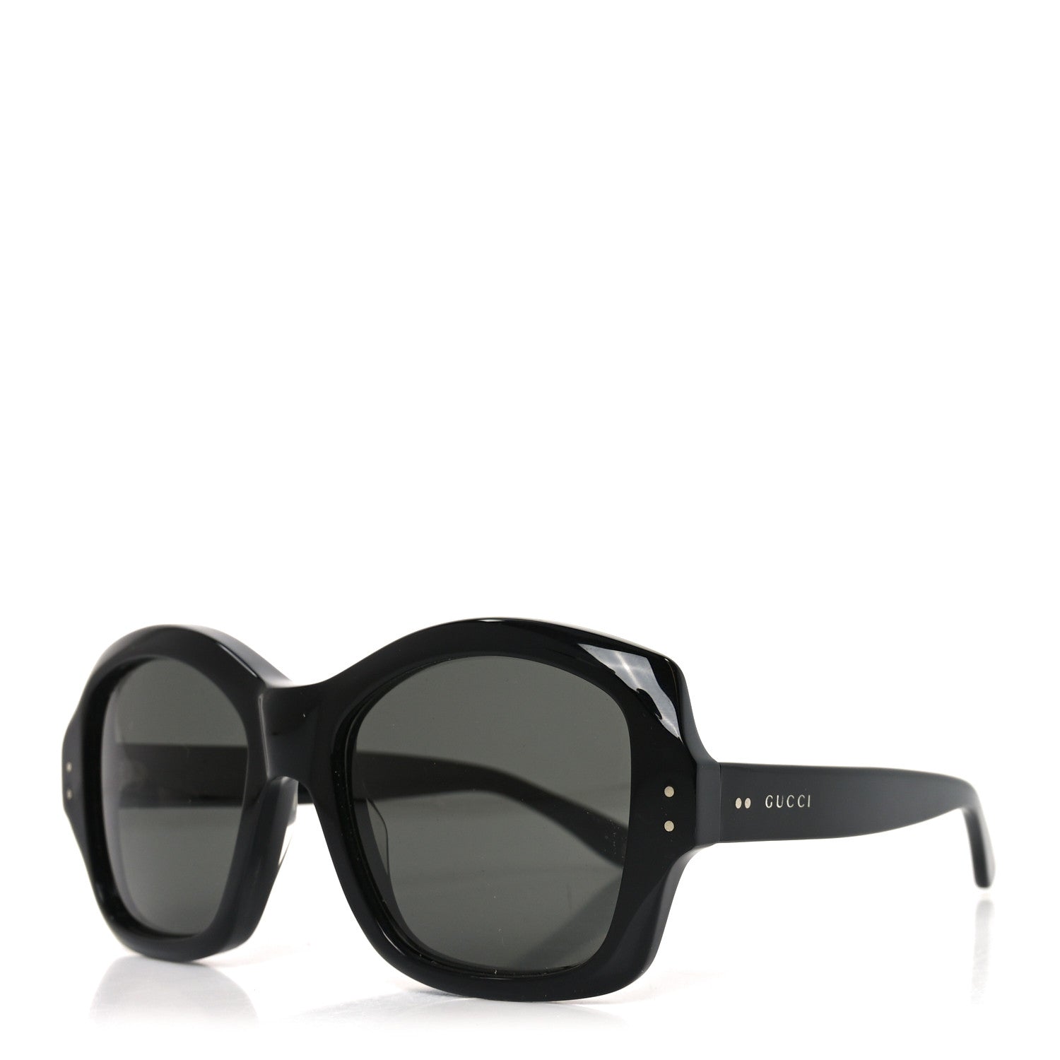 Gucci Acetate Rectangle Frame Sunglasses GG0624S Black