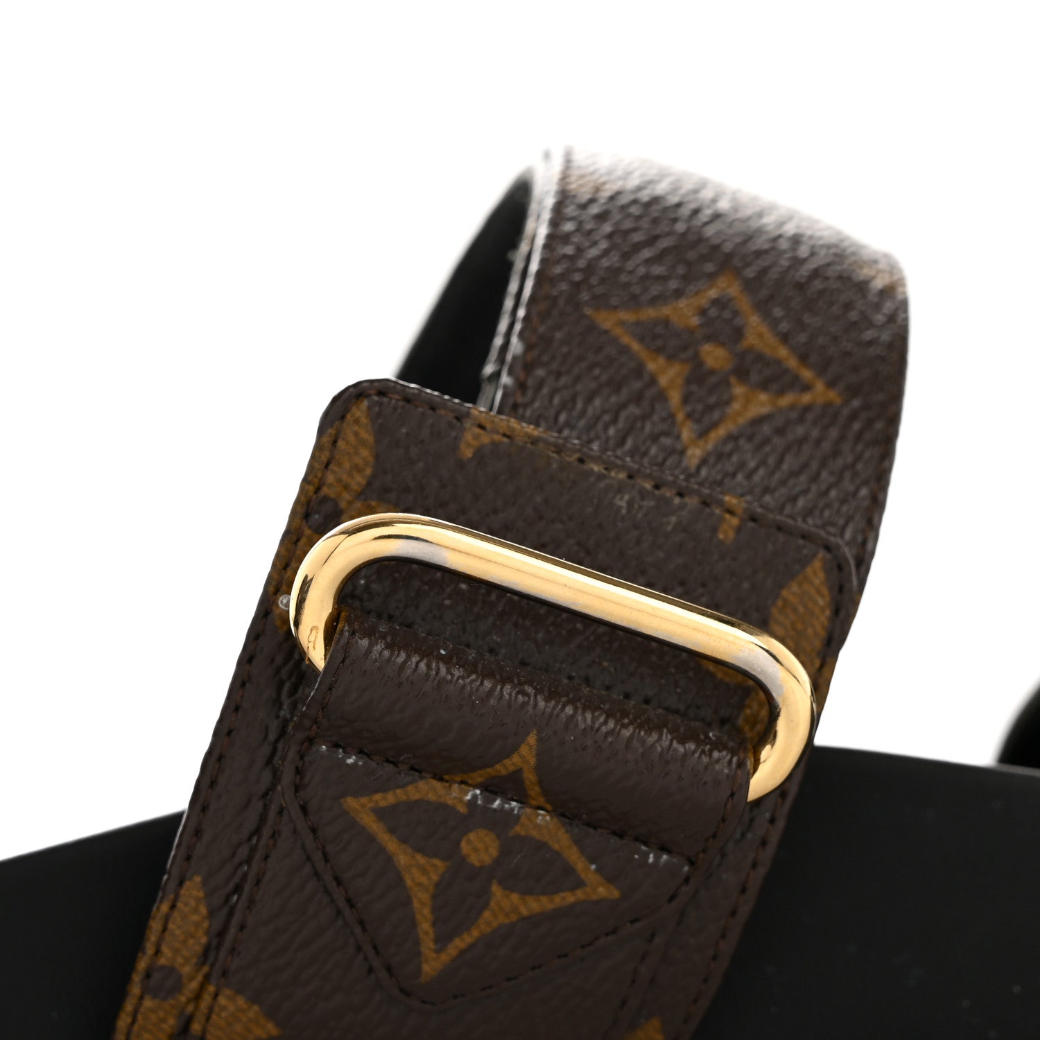 Louis Vuitton Monogram Bom Dia Mule Sandals 39 Black