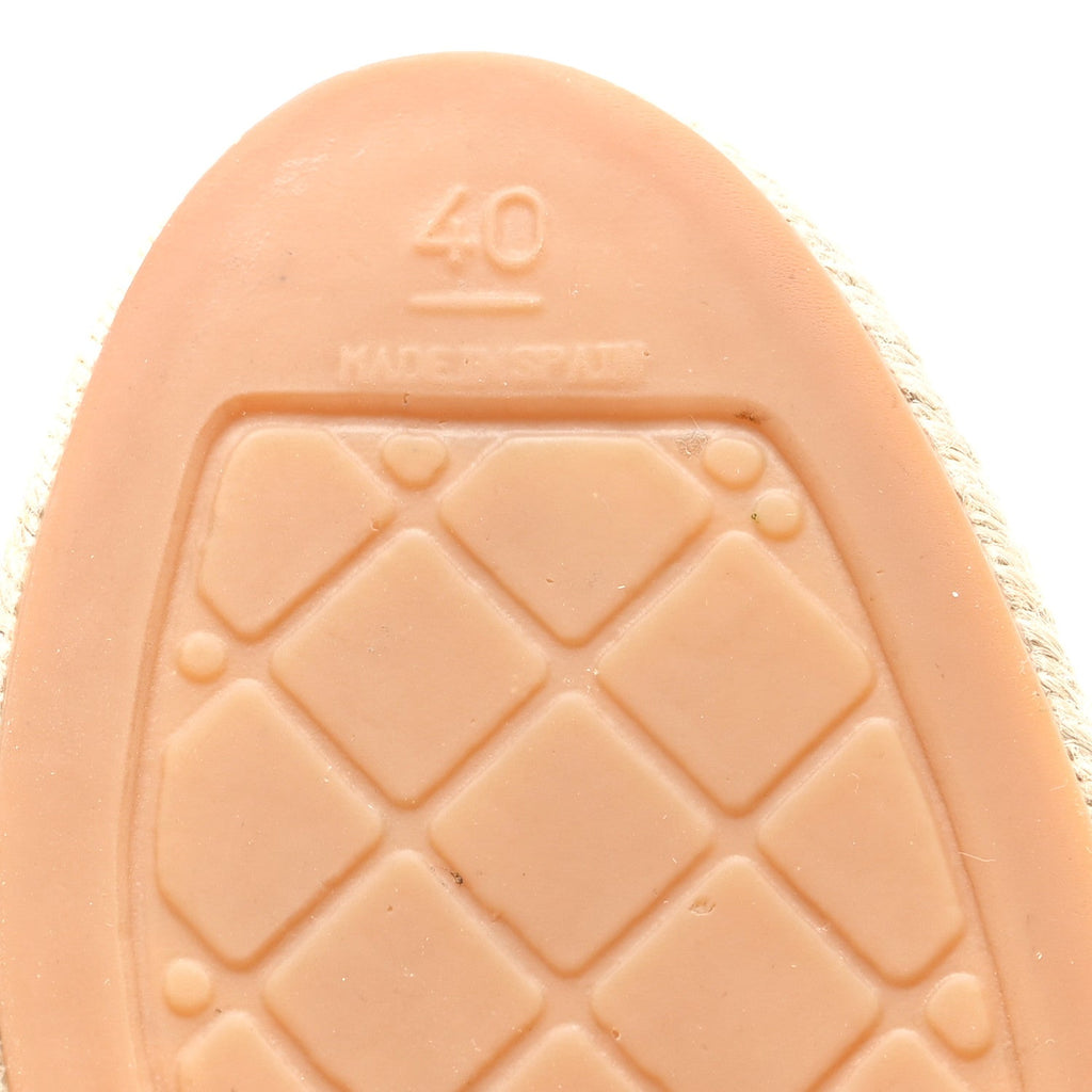 Lambskin CC Espadrilles 40 Black