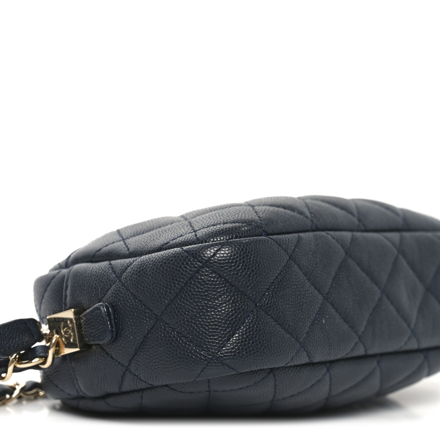 Chanel Caviar Quilted Camera Case Navy