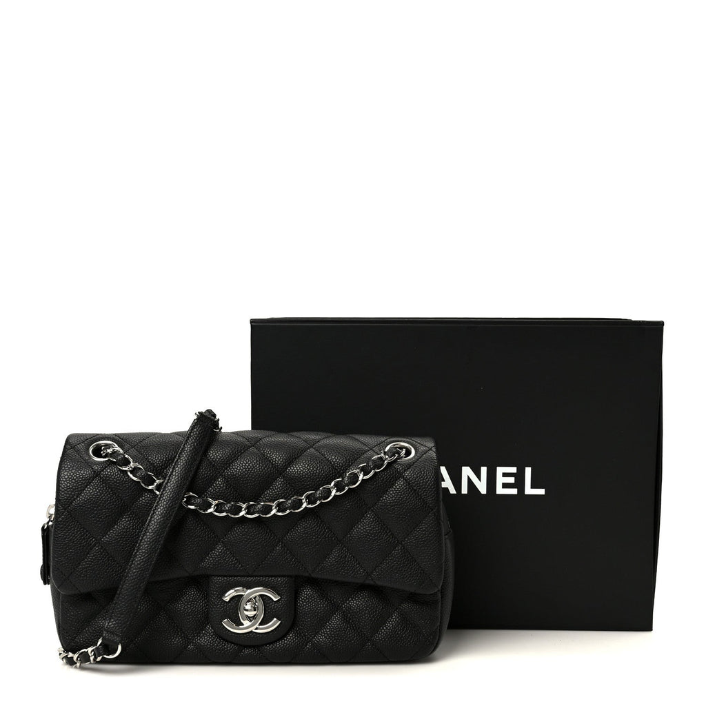 Chanel Caviar Quilted Medium Easy Flap Black