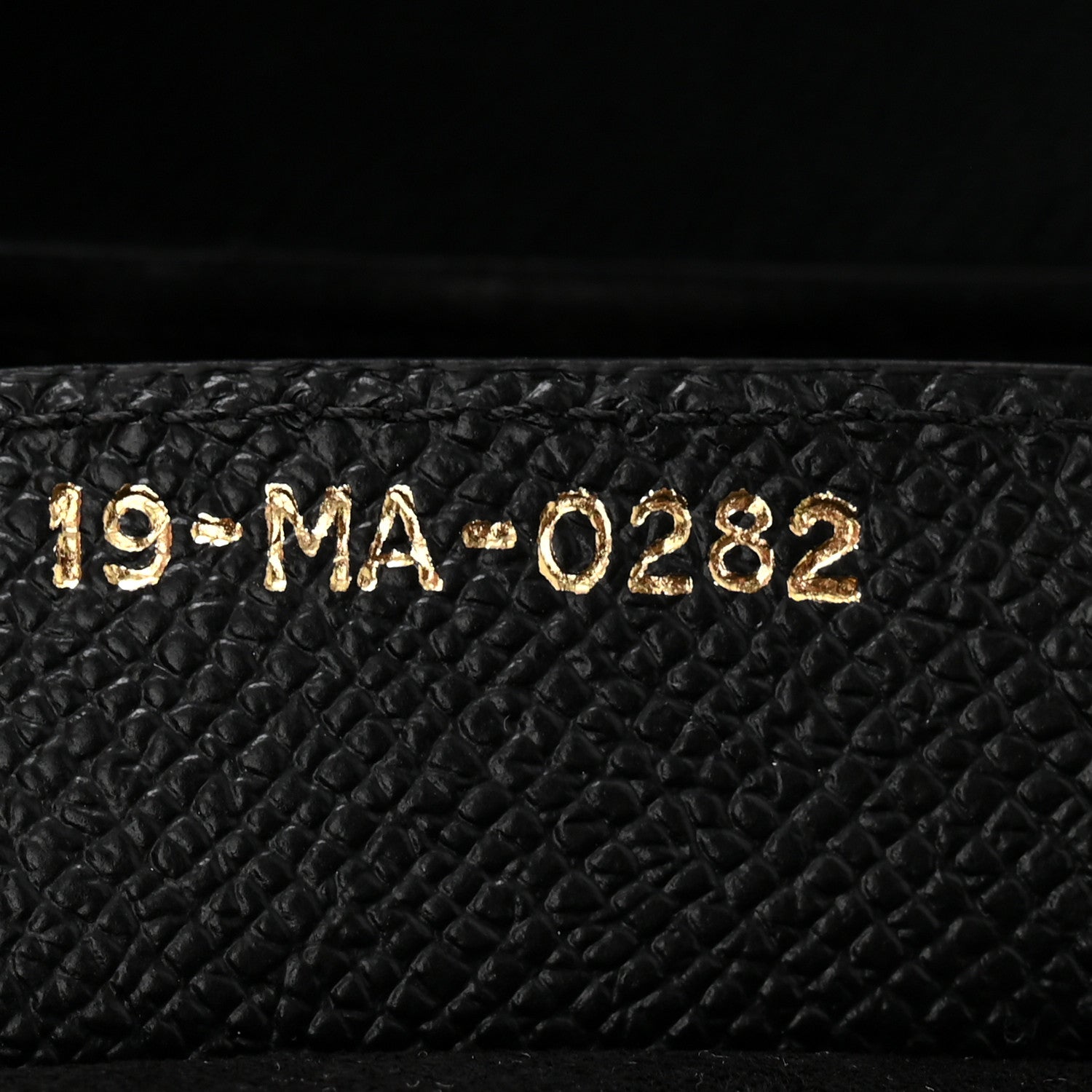 Christian Dior Grained Calfskin Saddle Bag With Strap Black