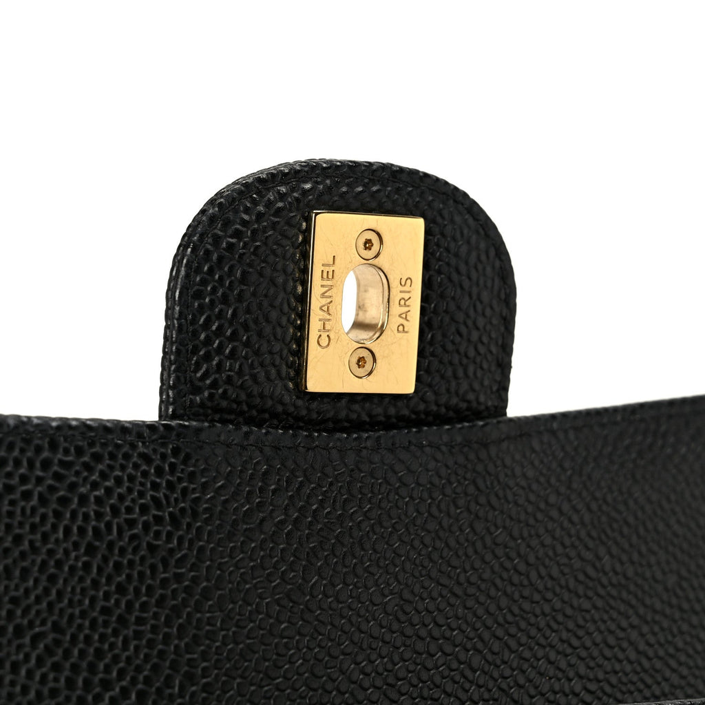 Chanel Caviar Quilted Medium Double Flap Black