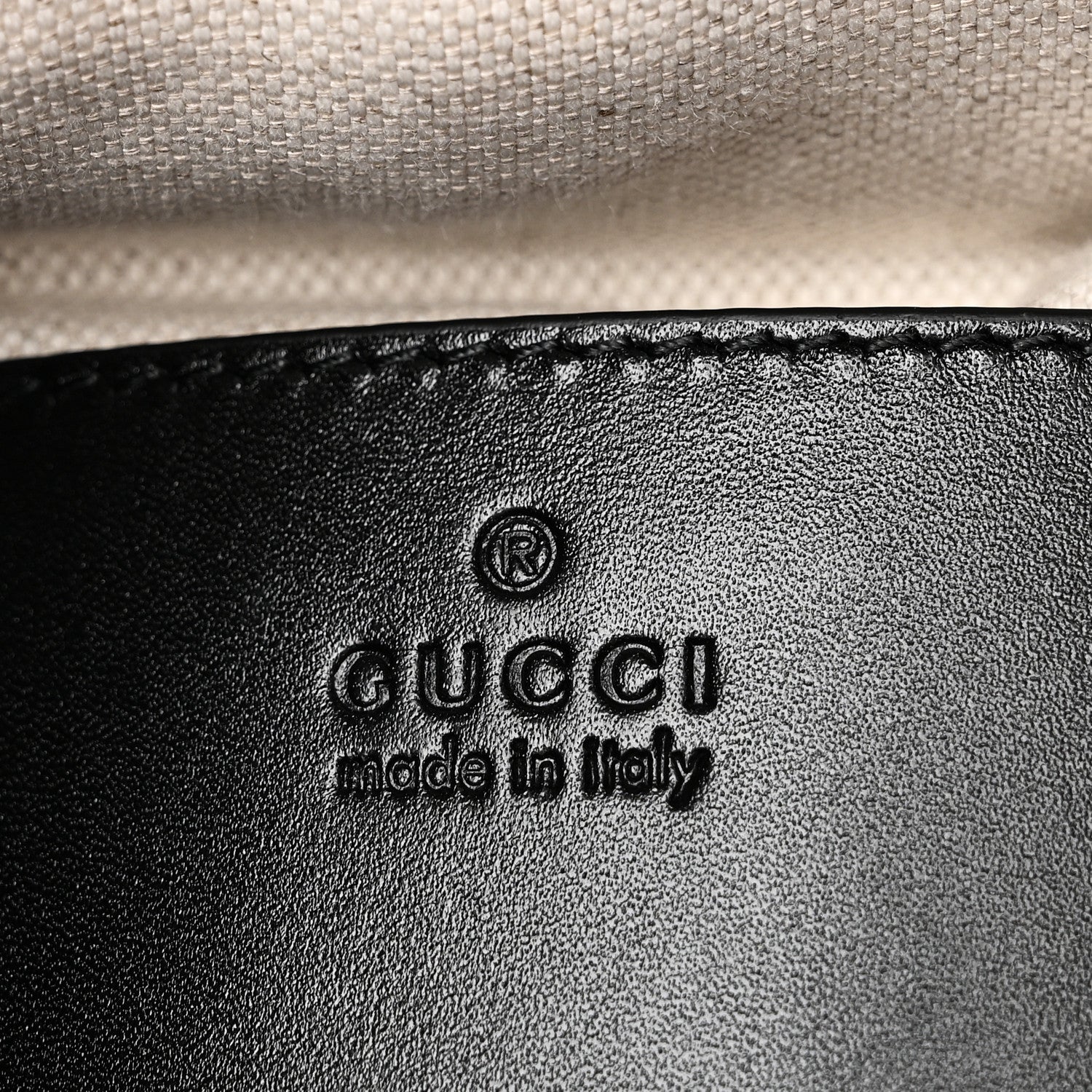 Gucci Calfskin Bamboo Backpack Black
