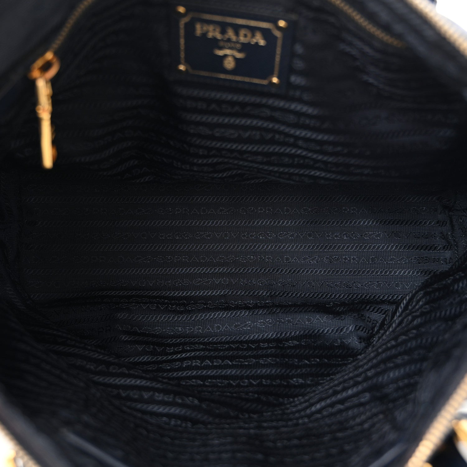 Prada Saffiano Tessuto Nylon Shopping Tote Royal Blue
