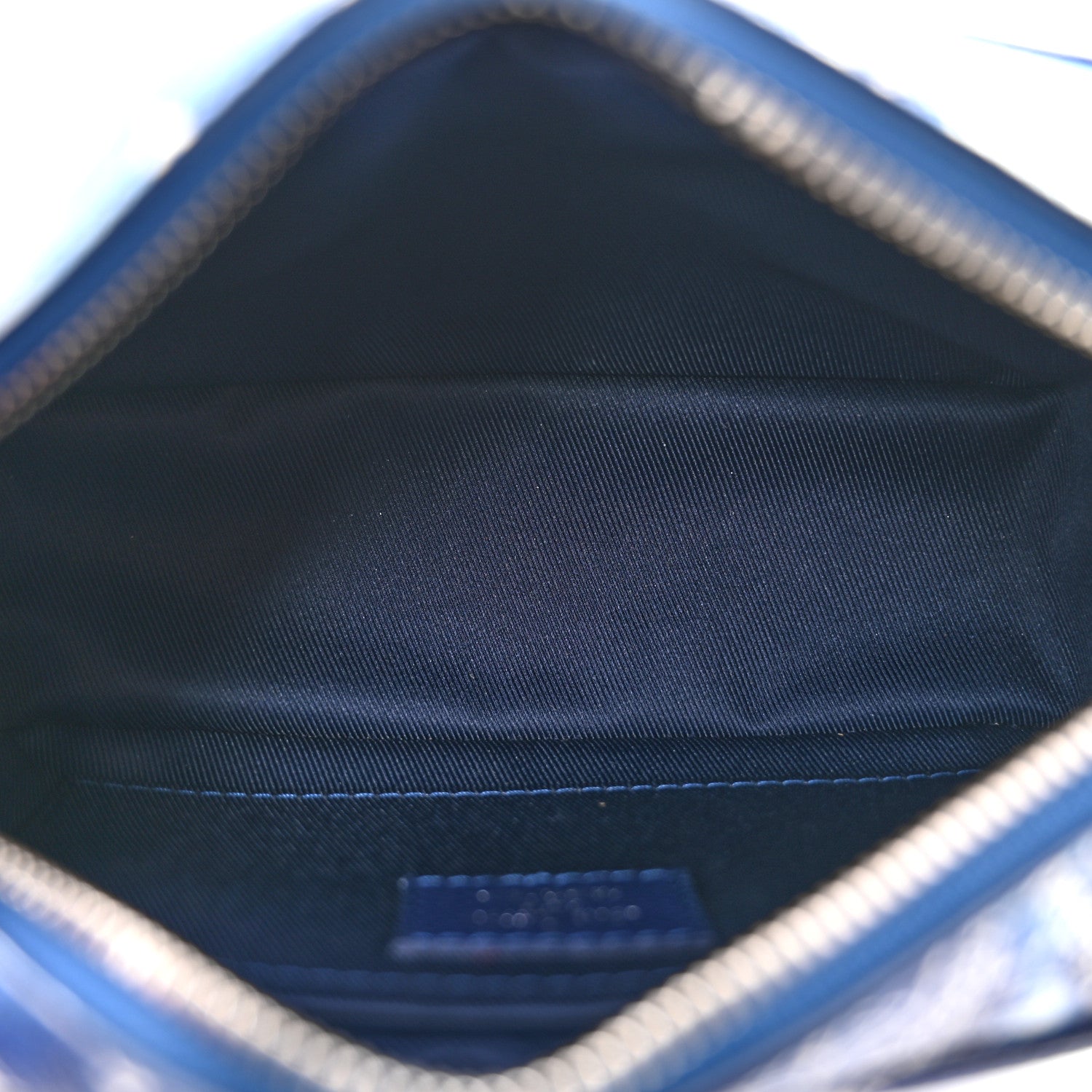 Louis Vuitton Cowhide Monogram Bandana Mini Soft Trunk Blue