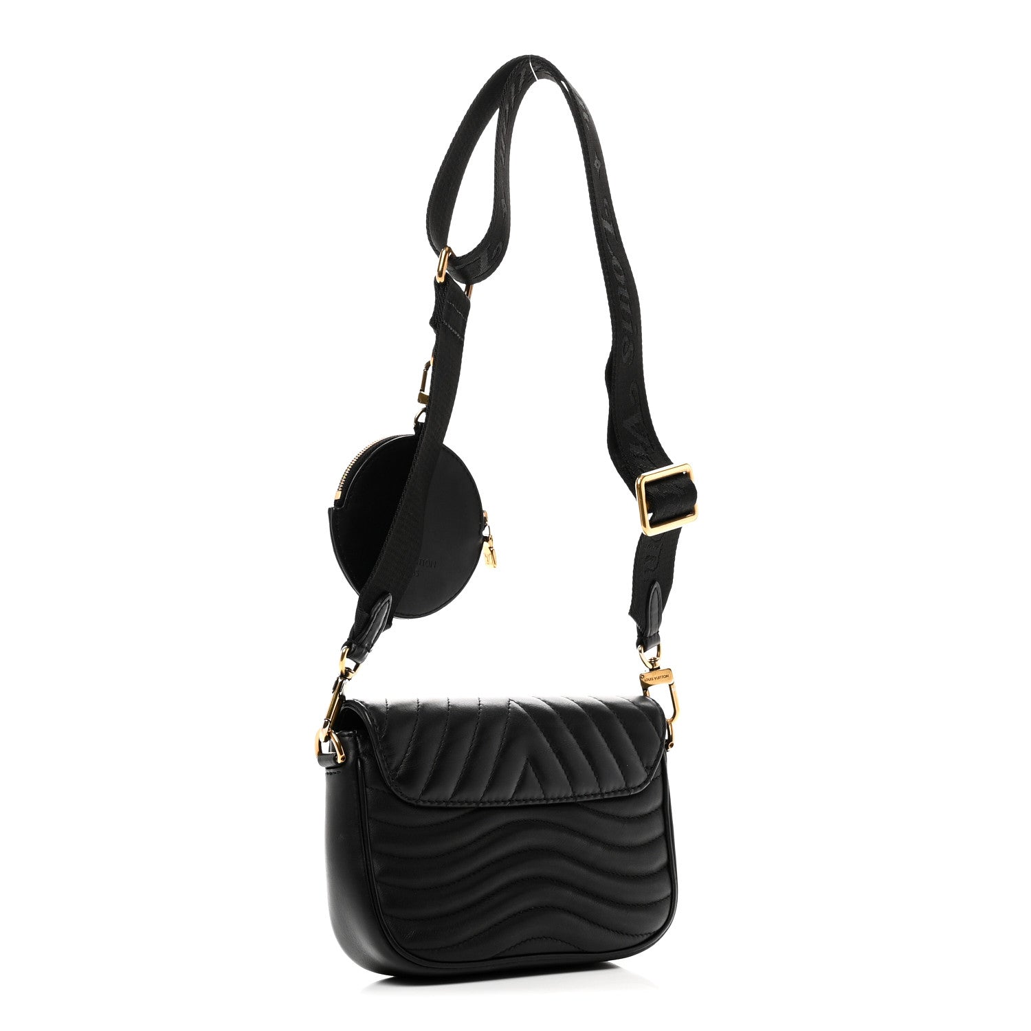 Louis Vuitton Calfskin New Wave Multi Pochette Black