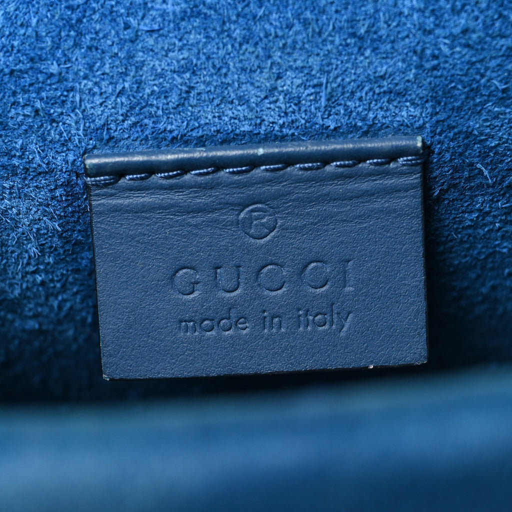 Gucci GG Supreme Monogram Blooms Mini Dionysus Shoulder Bag Beige Navy Vintage Blue