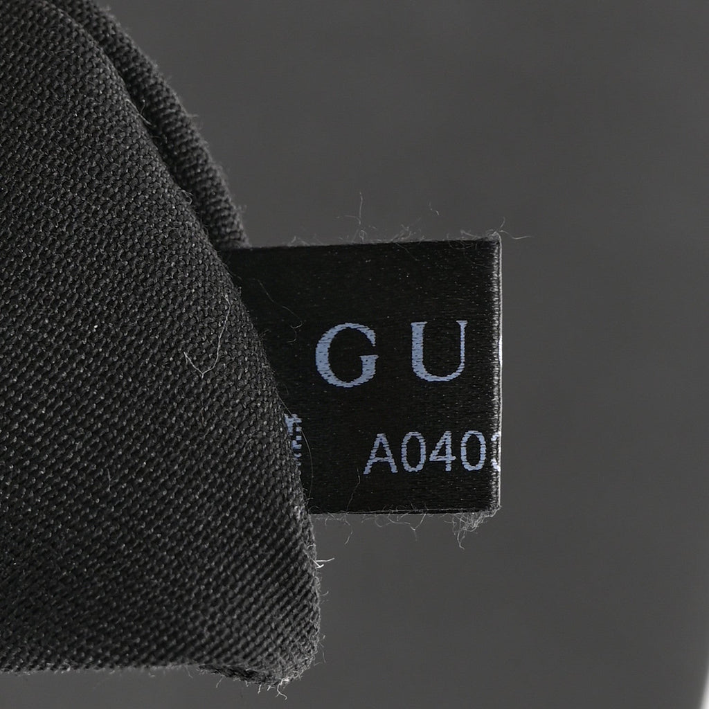 Gucci Nylon Monogram Small Flat Messenger Bag Black