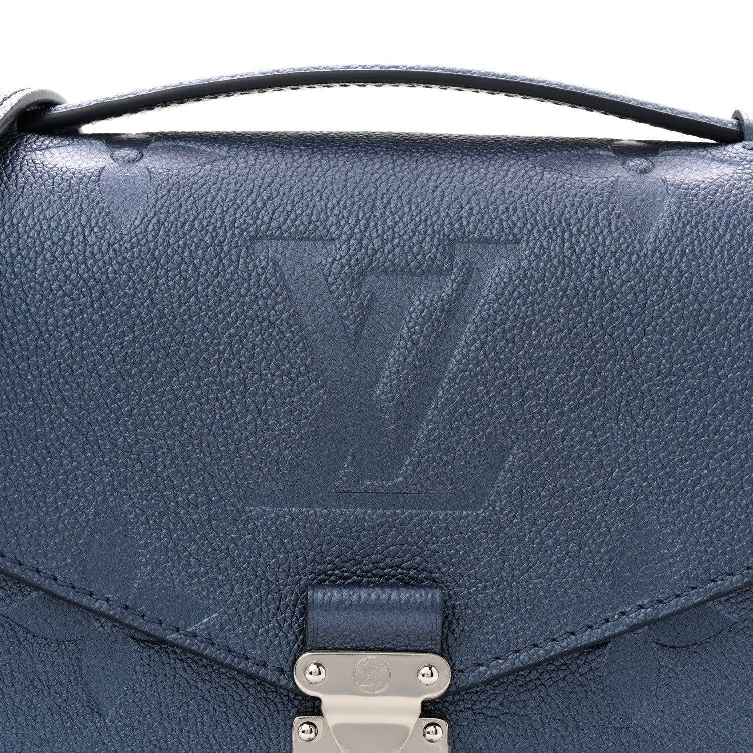Louis Vuitton Metallic Empreinte Monogram Giant Pochette Metis Navy Nacre
