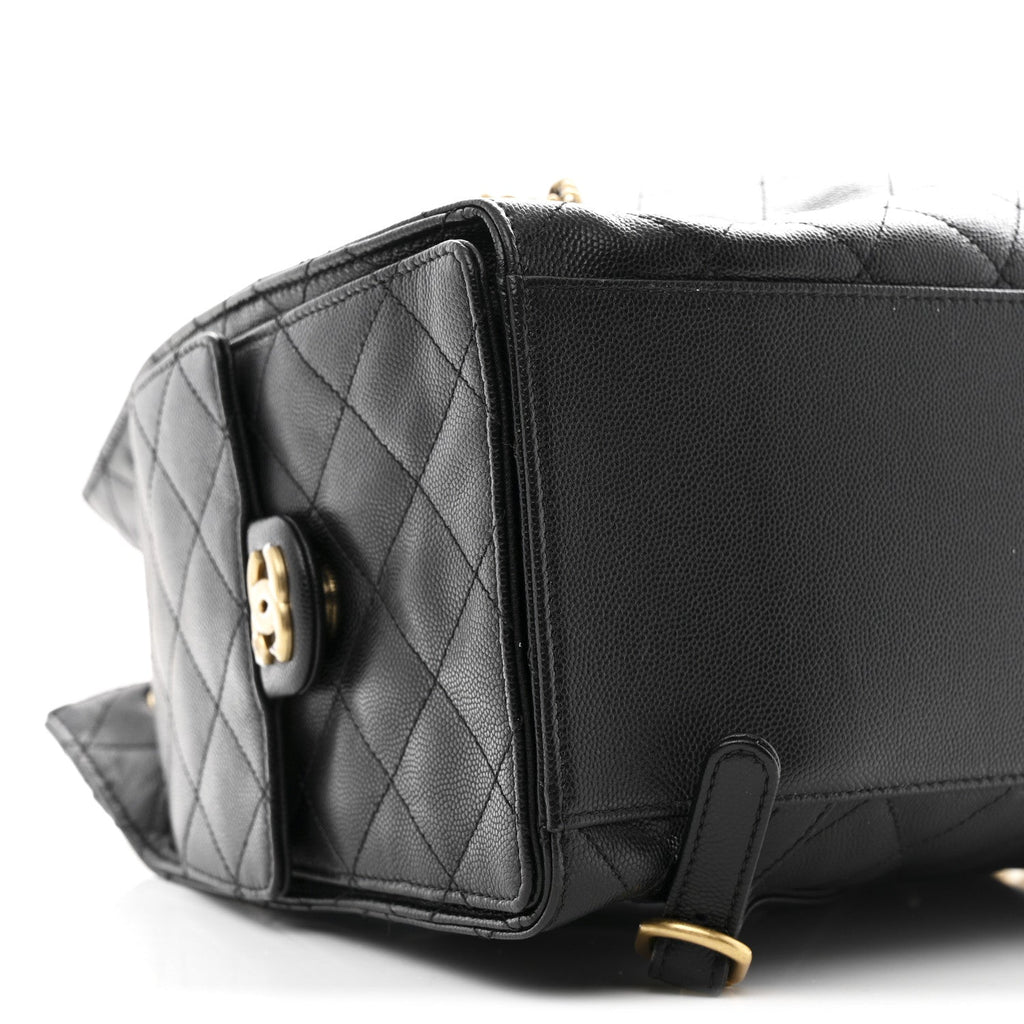 Chanel Caviar Quilted Large Chanel 25 Backpack Black
