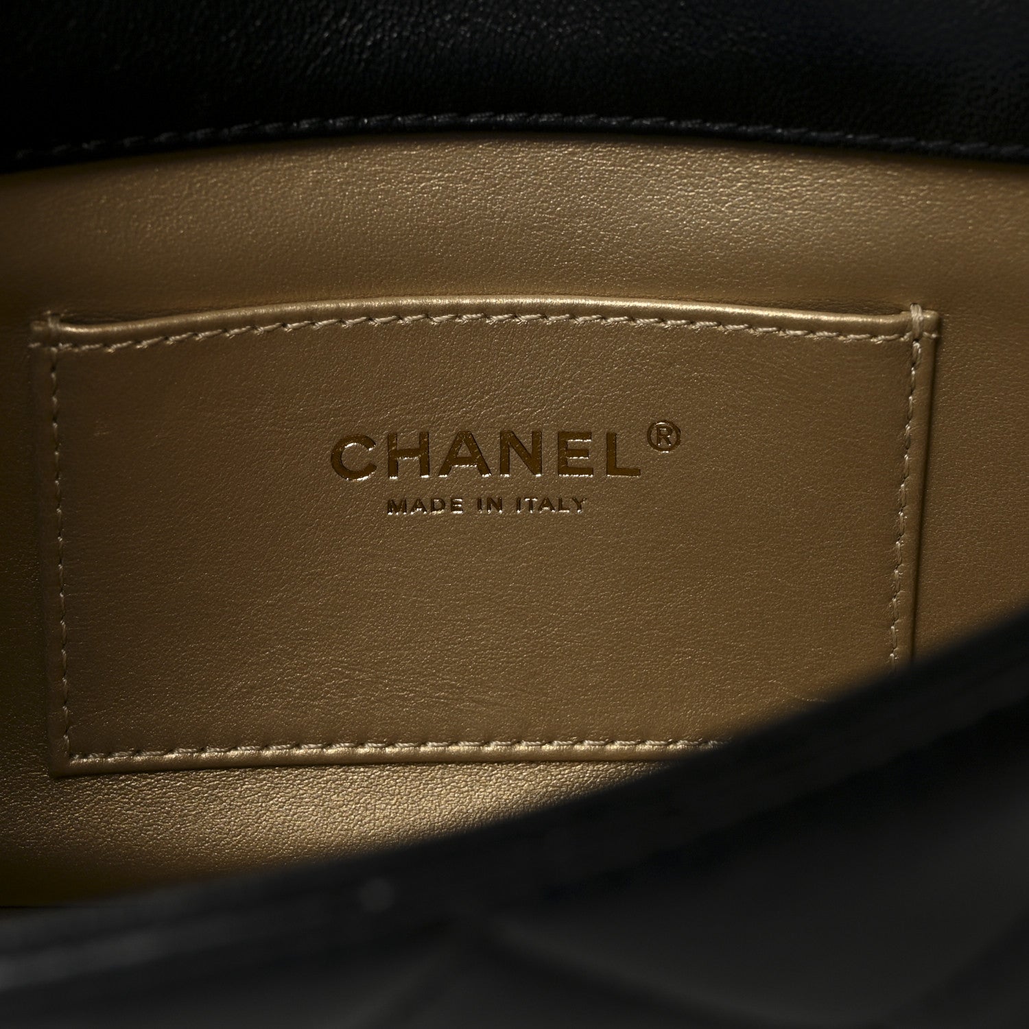 Chanel Lambskin Quilted Pearl Small Flap Black