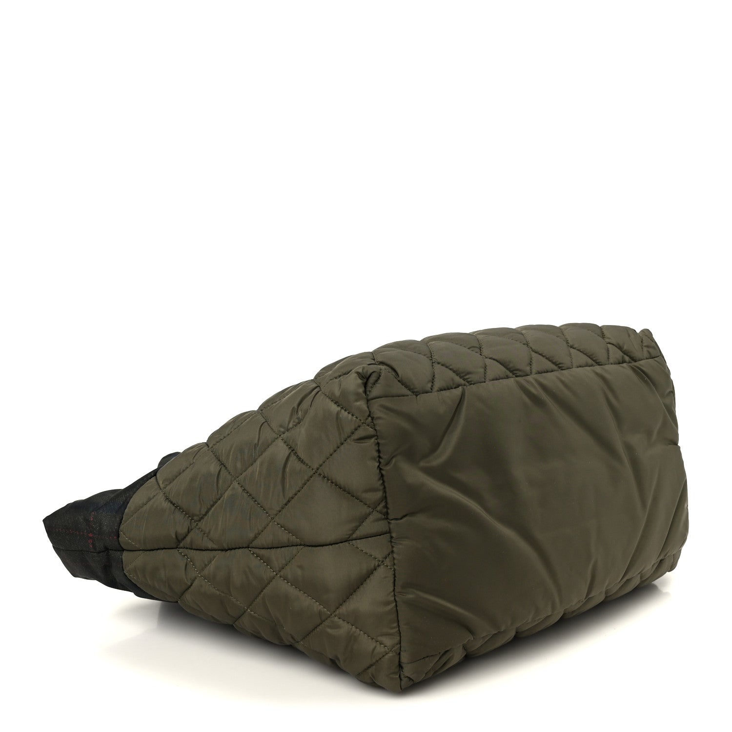 Chanel Nylon Quilted Small Coco Cocoon Tote Khaki